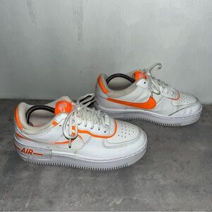 Nike Air Force 1 Low Shadow 'Total Orange' Womens Size 7.5 (CI0919-103)